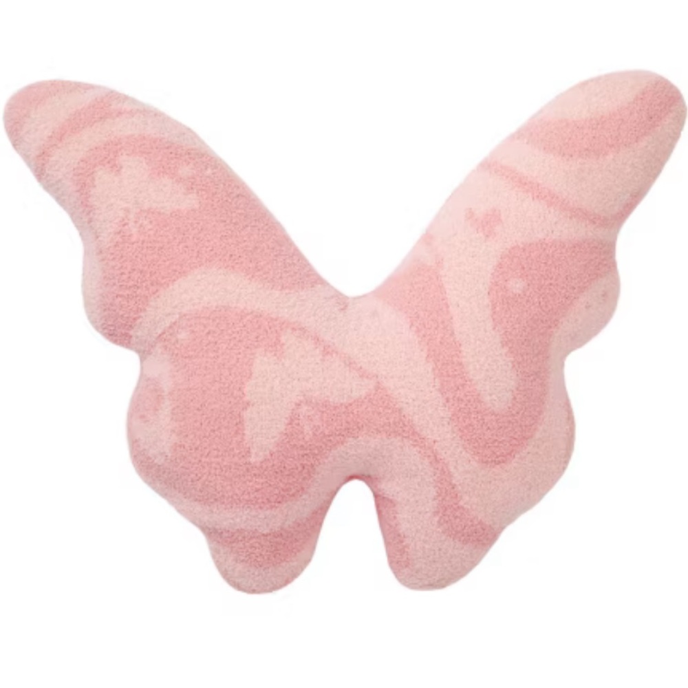 Wicked Movie Glinda Pink Plush Butterfly Pillow, BNWT